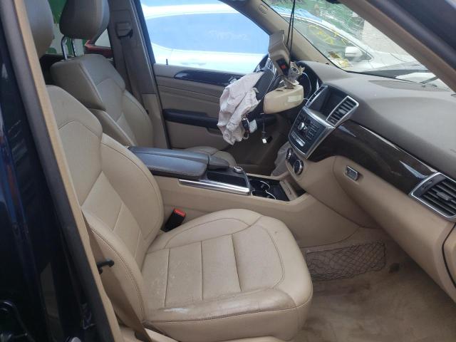 4JGDA5HB6EA374482 - 2014 MERCEDES-BENZ ML 350 4MATIC BLUE photo 5