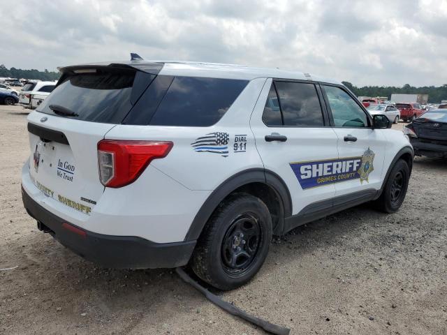 1FM5K8AB7LGC51541 - 2020 FORD EXPLORER POLICE INTERCEPTOR WHITE photo 3