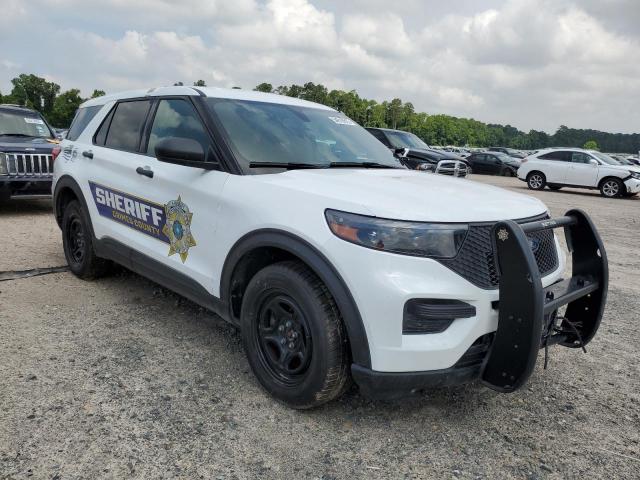 1FM5K8AB7LGC51541 - 2020 FORD EXPLORER POLICE INTERCEPTOR WHITE photo 4