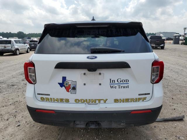 1FM5K8AB7LGC51541 - 2020 FORD EXPLORER POLICE INTERCEPTOR WHITE photo 6
