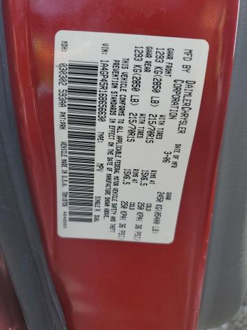 1A4GP45R16B656630 - 2006 CHRYSLER TOWN & COU წითელი ფოტო 13