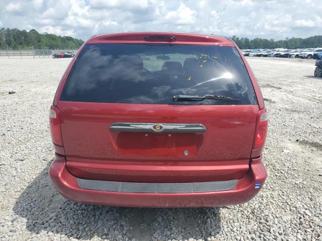 1A4GP45R16B656630 - 2006 CHRYSLER TOWN & COU წითელი ფოტო 6