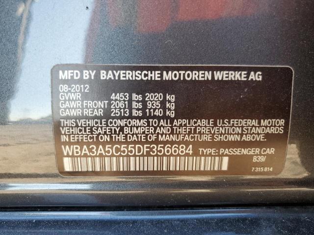 WBA3A5C55DF356684 - 2013 BMW 328 I GRAY photo 13