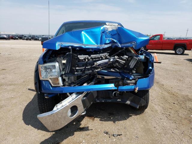 1FTPX14V59FB45972 - 2009 FORD F150 SUPER CAB BLUE photo 5