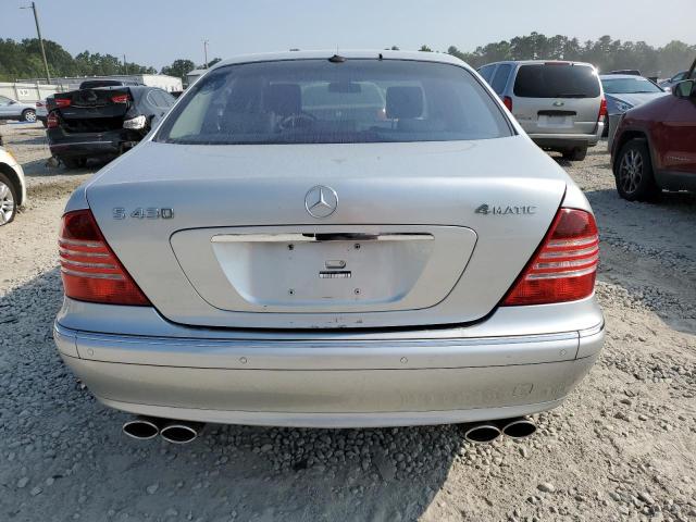 WDBNG83J94A421492 - 2004 MERCEDES-BENZ S 430 4MATIC SILVER photo 6