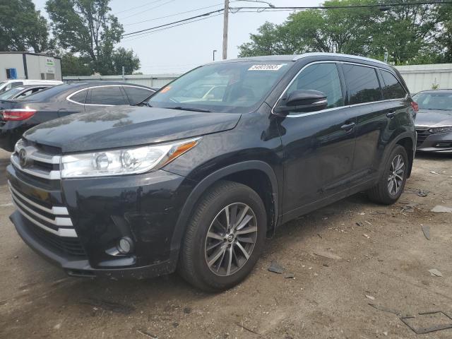 5TDJZRFHXJS523178 - 2018 TOYOTA HIGHLANDER SE BLACK photo 1