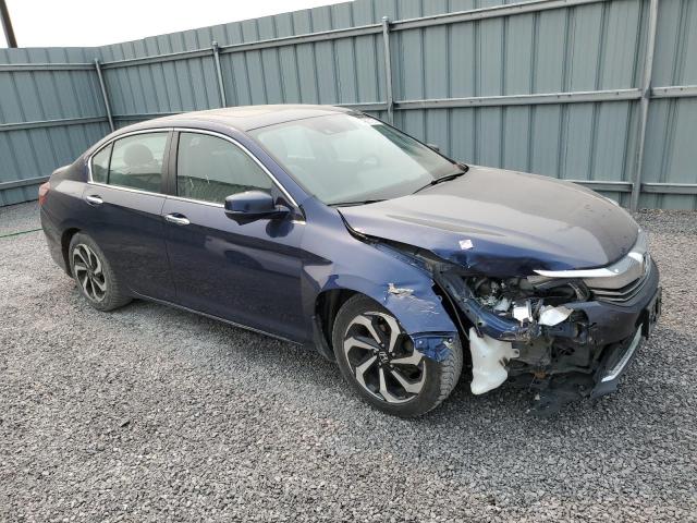 1HGCR2F81GA801277 - 2016 HONDA ACCORD EXL BLUE photo 4