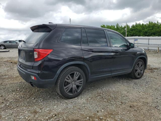 5FNYF7H56KB007436 - 2019 HONDA PASSPORT EXL أسود صورة 3