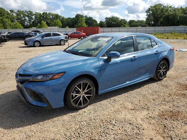 4T1G11AK6PU098581 - 2023 TOYOTA CAMRY SE NIGHT SHADE BLUE photo 1