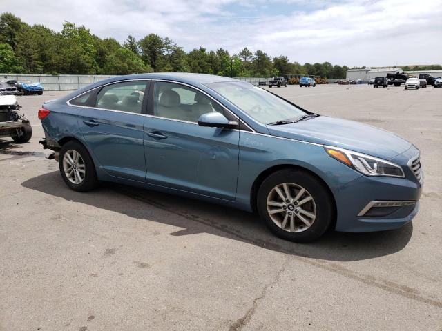 5NPE24AF2FH041364 - 2015 HYUNDAI SONATA SE BLUE photo 4