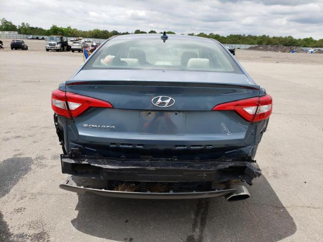 5NPE24AF2FH041364 - 2015 HYUNDAI SONATA SE BLUE photo 6