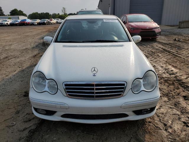 WDBRF52H27A941913 - 2007 MERCEDES-BENZ C 230 WHITE photo 5