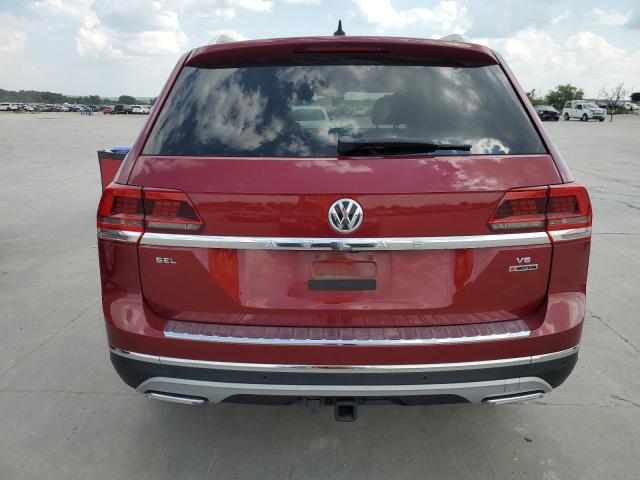 1V2NR2CA7JC535336 - 2018 VOLKSWAGEN ATLAS SEL PREMIUM RED photo 6