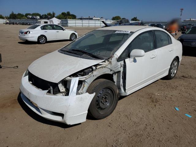 2HGFA1F59AH552109 - 2010 HONDA CIVIC LX WHITE photo 1