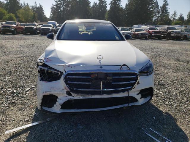 W1K6G7GB6MA047190 - 2021 MERCEDES-BENZ S 580 4MATIC WHITE photo 5