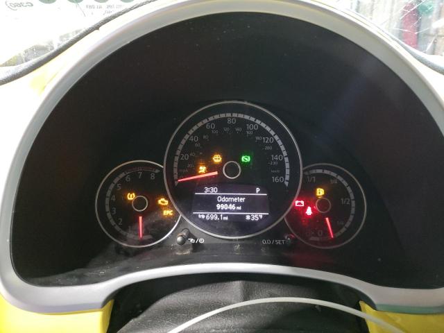 3VWJ17AT0EM664657 - 2014 VOLKSWAGEN BEETLE YELLOW photo 9