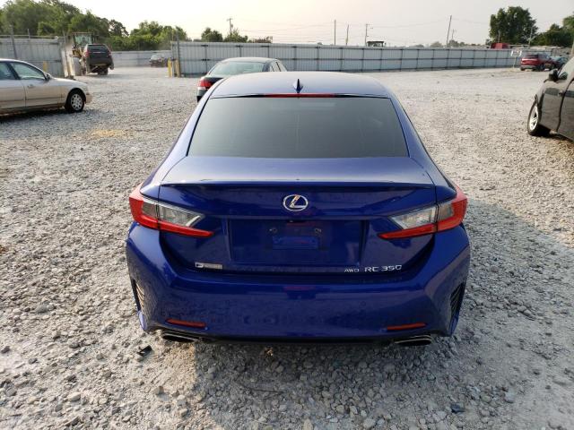 JTHSE5BC3F5002253 - 2015 LEXUS RC 350 BLUE photo 6