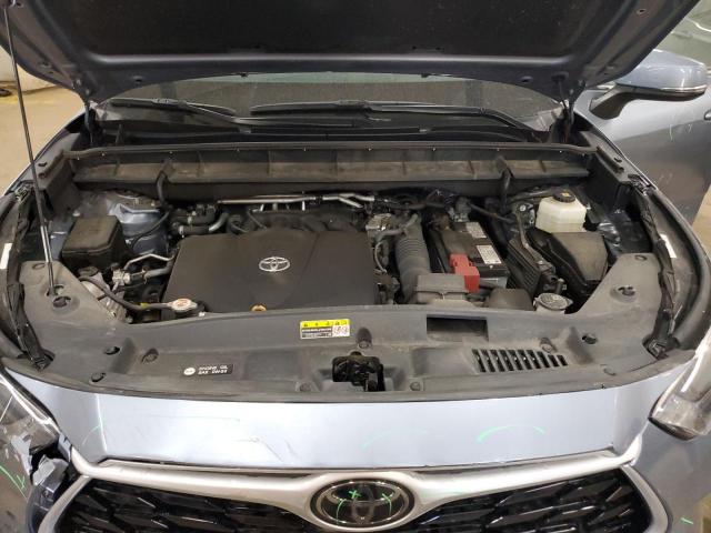 5TDGZRBH1LS047325 - 2020 TOYOTA HIGHLANDER XLE BLUE photo 12