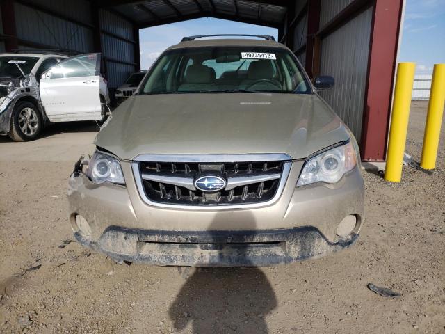 4S4BP61C487304074 - 2008 SUBARU OUTBACK 2.5I BEIGE photo 5