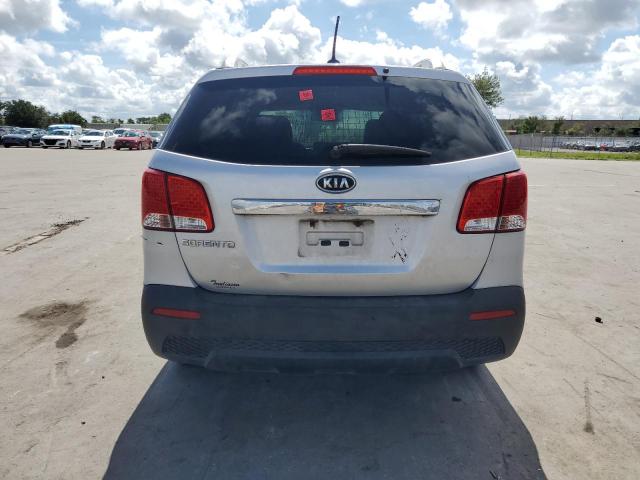 5XYKT4A22DG378375 - 2013 KIA SORENTO LX SILVER photo 6