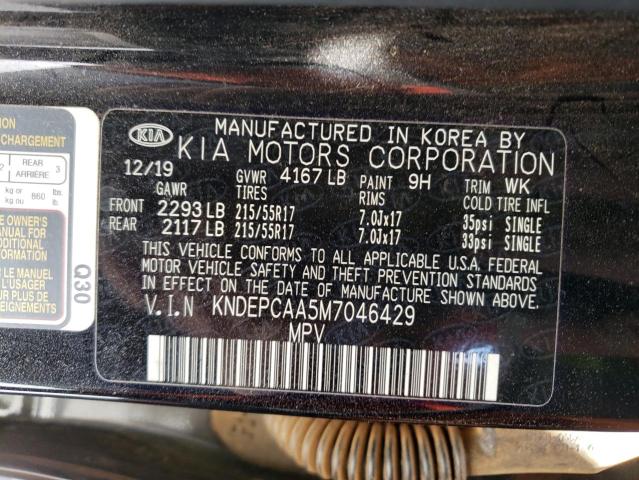 KNDEPCAA5M7046429 - 2021 KIA SELTOS LX BLACK photo 13