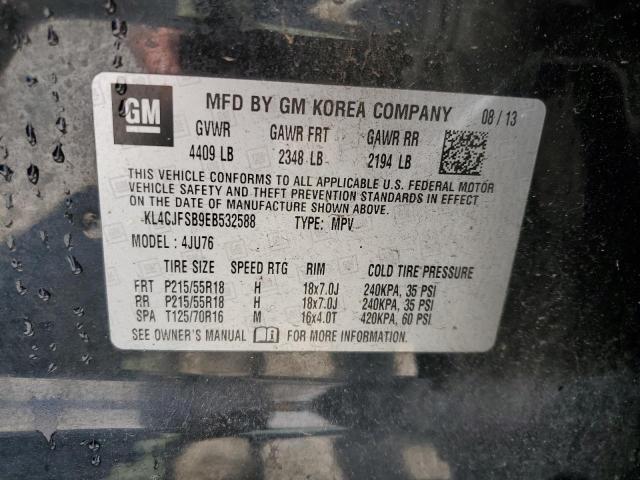 KL4CJFSB9EB532588 - 2014 BUICK ENCORE CONVENIENCE 黑色 照片 13