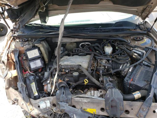 2G1WF55E219227586 - 2001 CHEVROLET IMPALA BEIGE photo 11