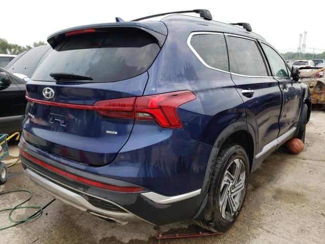 5NMS3DAJ8NH472632 - 2022 HYUNDAI SANTA FE SEL BLUE photo 3