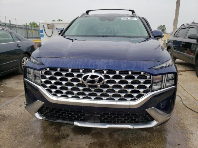 5NMS3DAJ8NH472632 - 2022 HYUNDAI SANTA FE SEL BLUE photo 5