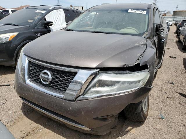 5N1AR2MN9FC684402 - 2015 NISSAN PATHFINDER S BROWN photo 5