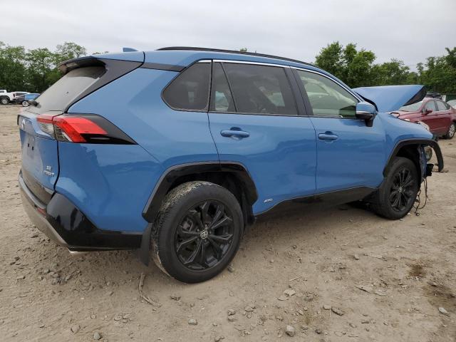 JTM16RFV7NJ017051 - 2022 TOYOTA RAV4 SE BLUE photo 3