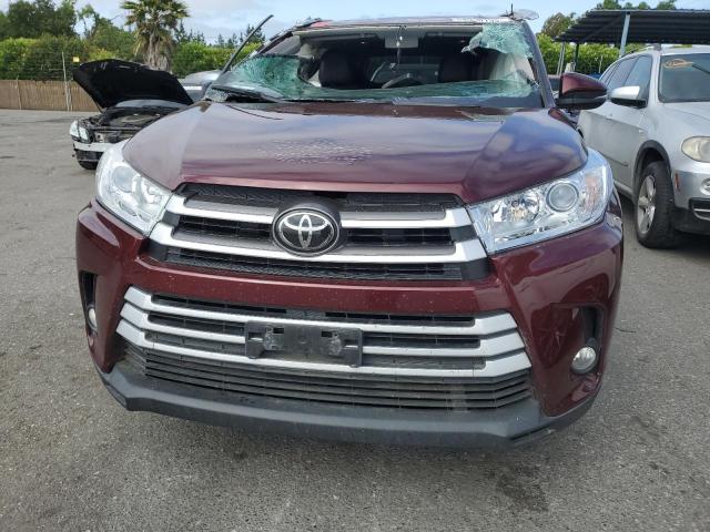 5TDJZRFHXHS478382 - 2017 TOYOTA HIGHLANDER SE BURGUNDY photo 5