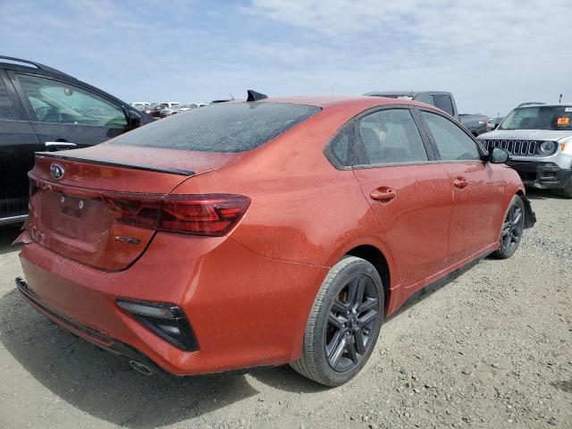 3KPF34AD5LE254972 - 2020 KIA FORTE GT LINE ORANGE photo 3