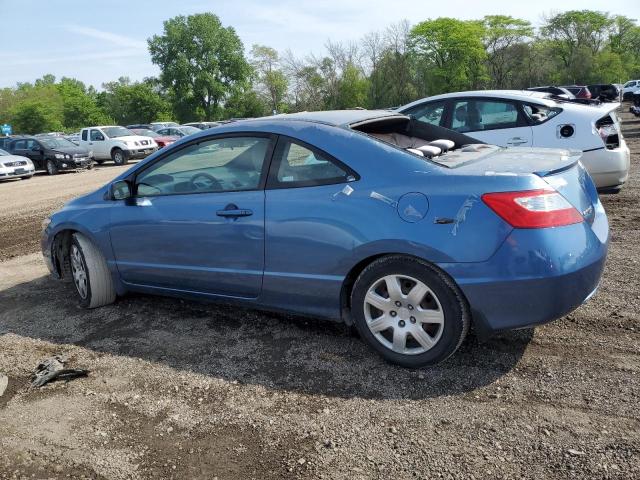 2HGFG12657H519484 - 2007 HONDA CIVIC LX BLUE photo 2