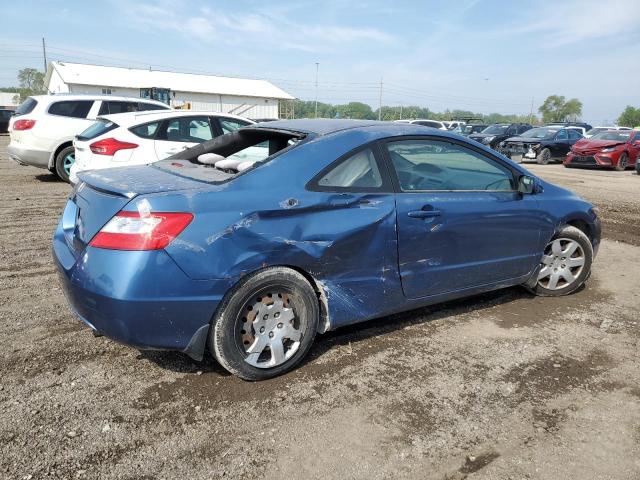 2HGFG12657H519484 - 2007 HONDA CIVIC LX BLUE photo 3