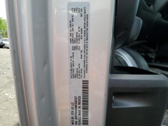 3C6FRVHG9ME500757 - 2021 RAM PROMASTER 3500 HIGH ვერცხლისფერი ფოტო 13