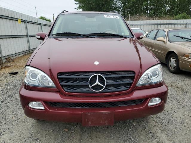 4JGAB54E42A346045 - 2002 MERCEDES-BENZ ML 320 MAROON photo 5