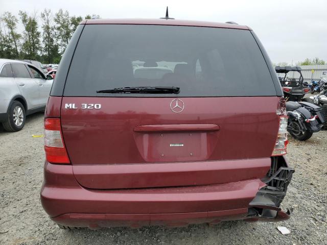 4JGAB54E42A346045 - 2002 MERCEDES-BENZ ML 320 MAROON photo 6