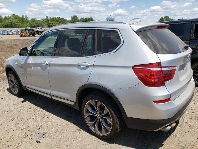 5UXWX9C56F0D48400 - 2015 BMW X3 XDRIVE28I SILVER photo 2