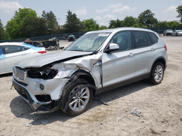 5UXWX9C36H0W80352 - 2017 BMW X3 XDRIVE28I SILVER photo 1