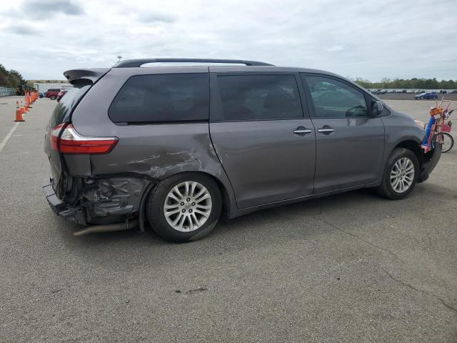 5TDYK3DC1GS731532 - 2016 TOYOTA SIENNA XLE GRAY photo 3