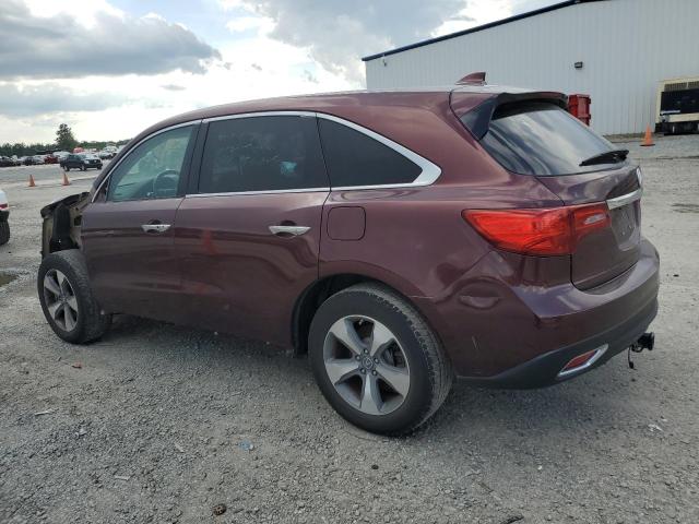 5FRYD3H28GB010834 - 2016 ACURA MDX BURGUNDY photo 2