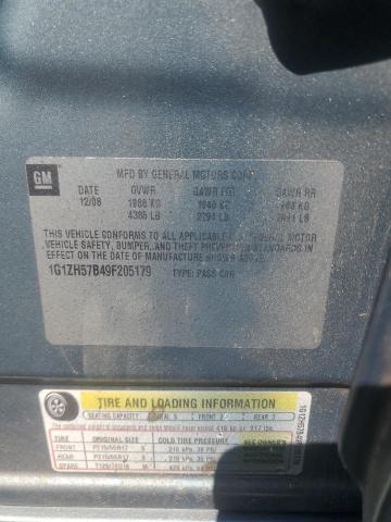 1G1ZH57B49F205179 - 2009 CHEVROLET MALIBU 1LT GREEN photo 13