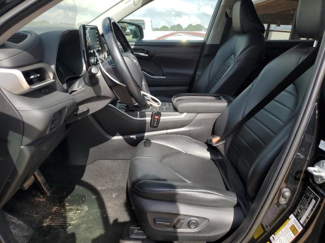 5TDGZRBH3MS530588 - 2021 TOYOTA HIGHLANDER XLE BLACK photo 7