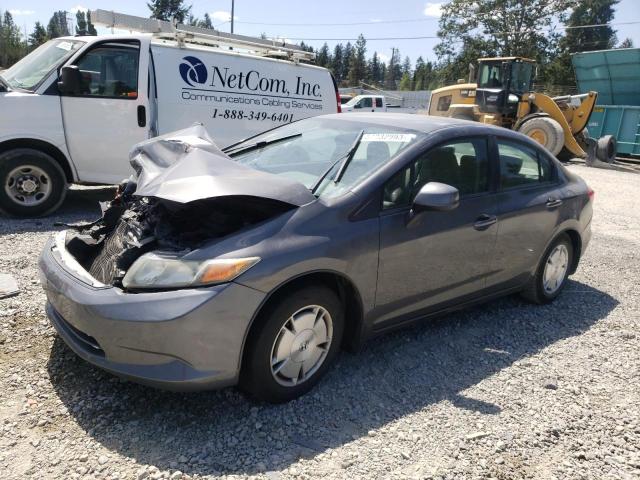 2HGFB2F69CH546986 - 2012 HONDA CIVIC HF GRAY photo 1