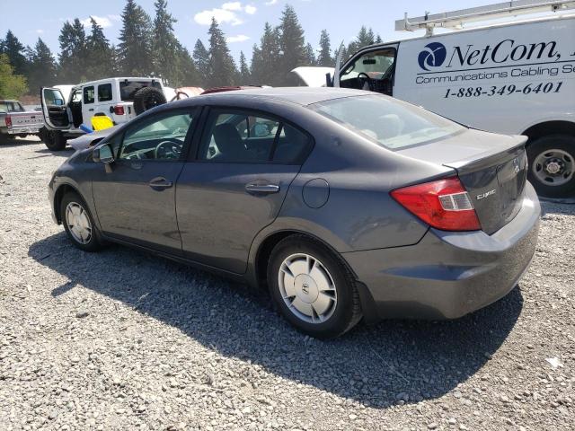 2HGFB2F69CH546986 - 2012 HONDA CIVIC HF GRAY photo 2