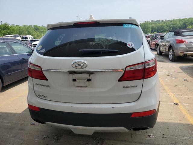 KM8SN4HF7EU055325 - 2014 HYUNDAI SANTA FE GLS WHITE photo 6