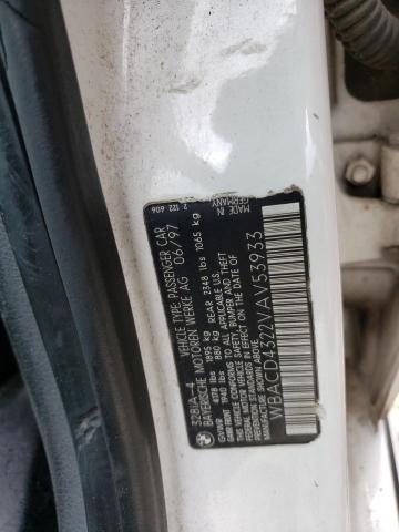 WBACD4322VAV53933 - 1997 BMW 328 I AUTOMATIC თეთრი ფოტო 12