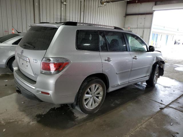 JTEDC3EH0C2006975 - 2012 TOYOTA HIGHLANDER HYBRID LIMITED SILVER photo 3