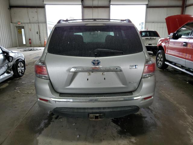 JTEDC3EH0C2006975 - 2012 TOYOTA HIGHLANDER HYBRID LIMITED SILVER photo 6